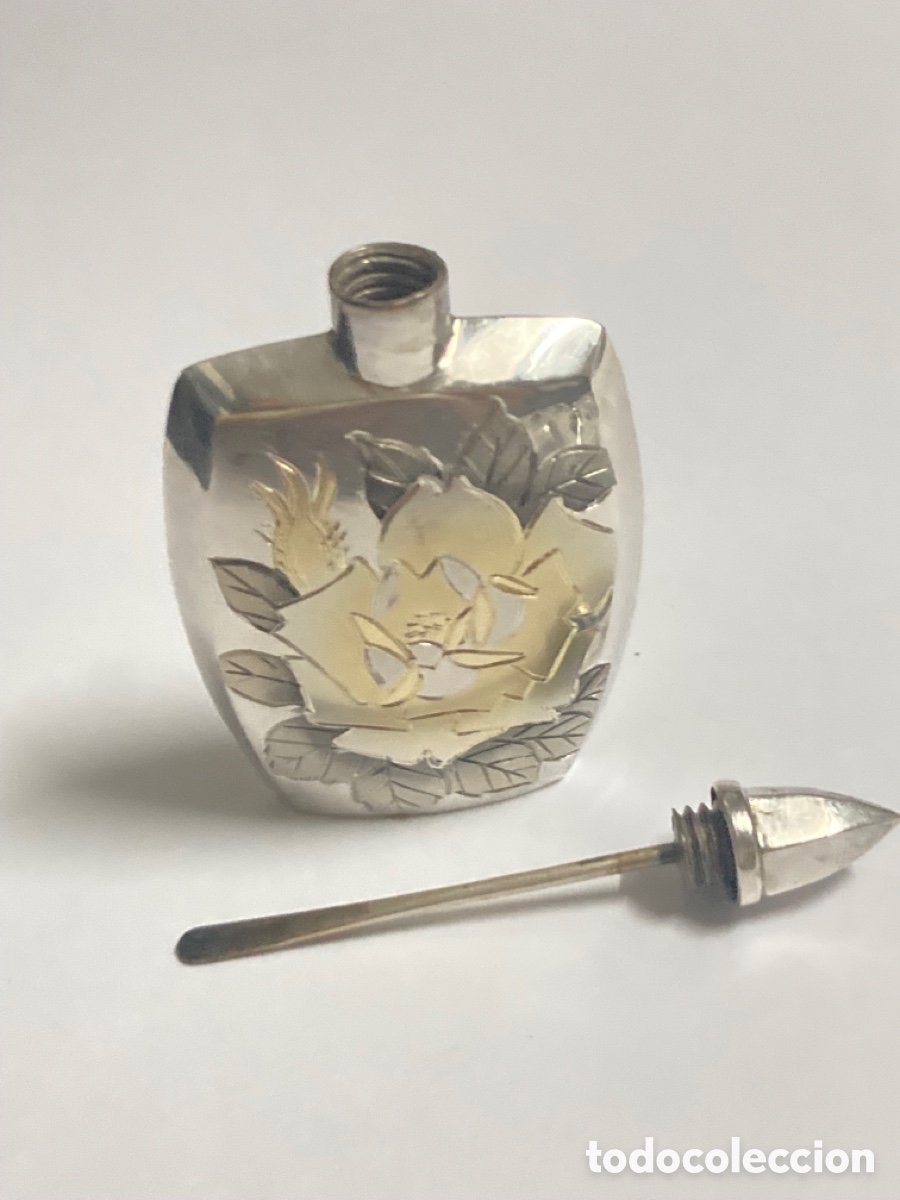 Miniaturas de perfumes antiguos: Perfumero de plata - Foto 6