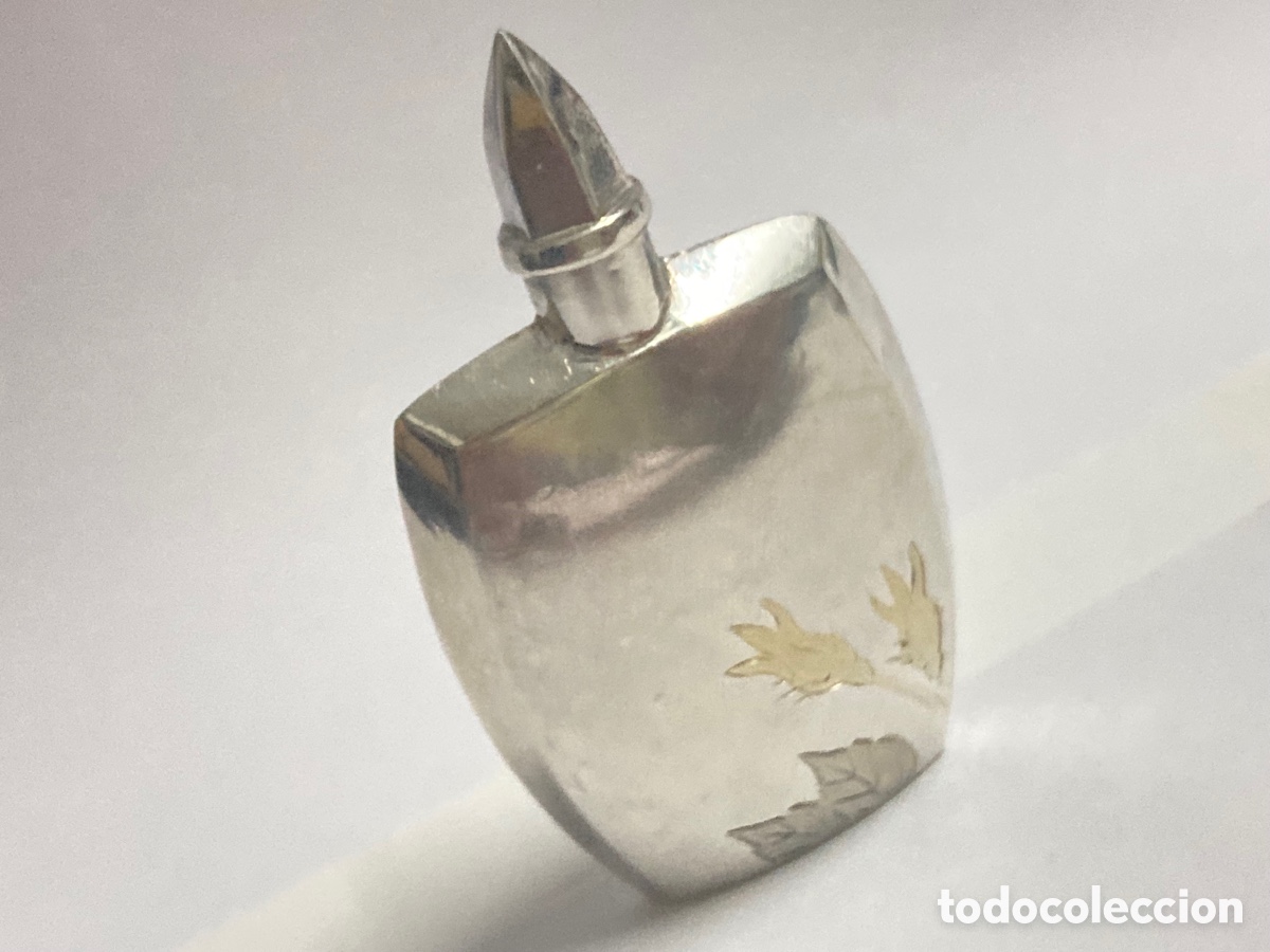 Miniaturas de perfumes antiguos: Perfumero de plata - Foto 11