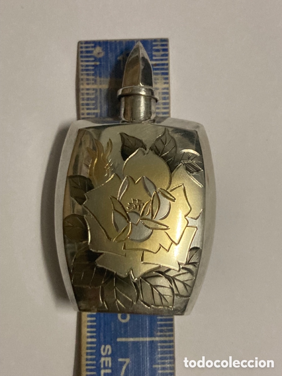 Miniaturas de perfumes antiguos: Perfumero de plata - Foto 13