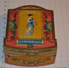 Miniaturas de perfumes antiguos: VINTAGE /ANTIGUA CAJA CARTÓN POMPEIA / ORIGINAL L-T-PIVER PARIS - ¡PRECIOSA, MIRA FOTOS Y DETALLES!