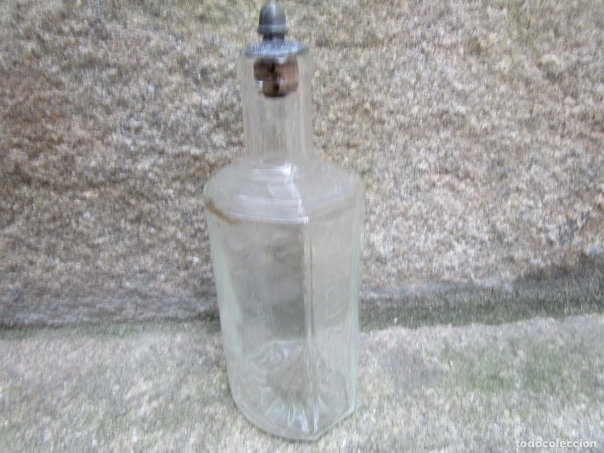 Miniature di profumi antiche: FRASCO PERFUME ' ALVAREZ GOMEZ ' MADRID 30,s - CORCHO CON GOTERO ESTA&Ntilde;O, LIMPIO 18cm 260gr. + info