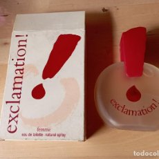Miniaturas de perfumes antiguos: COLONIA EXCLAMATION,ENVASE ORIGINAL CON PRODUCTO.
