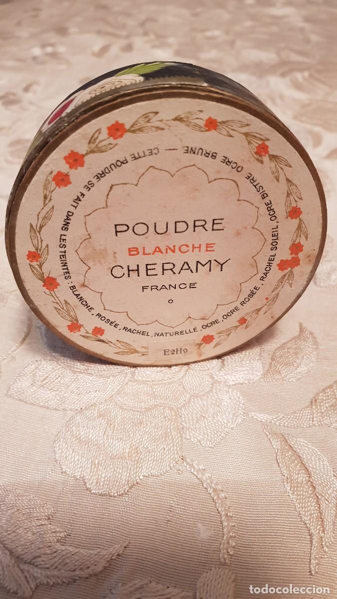 Miniaturas de perfumes antiguos: CAJA DE POLVOS FAUSTA de CHERAMY - Foto 4