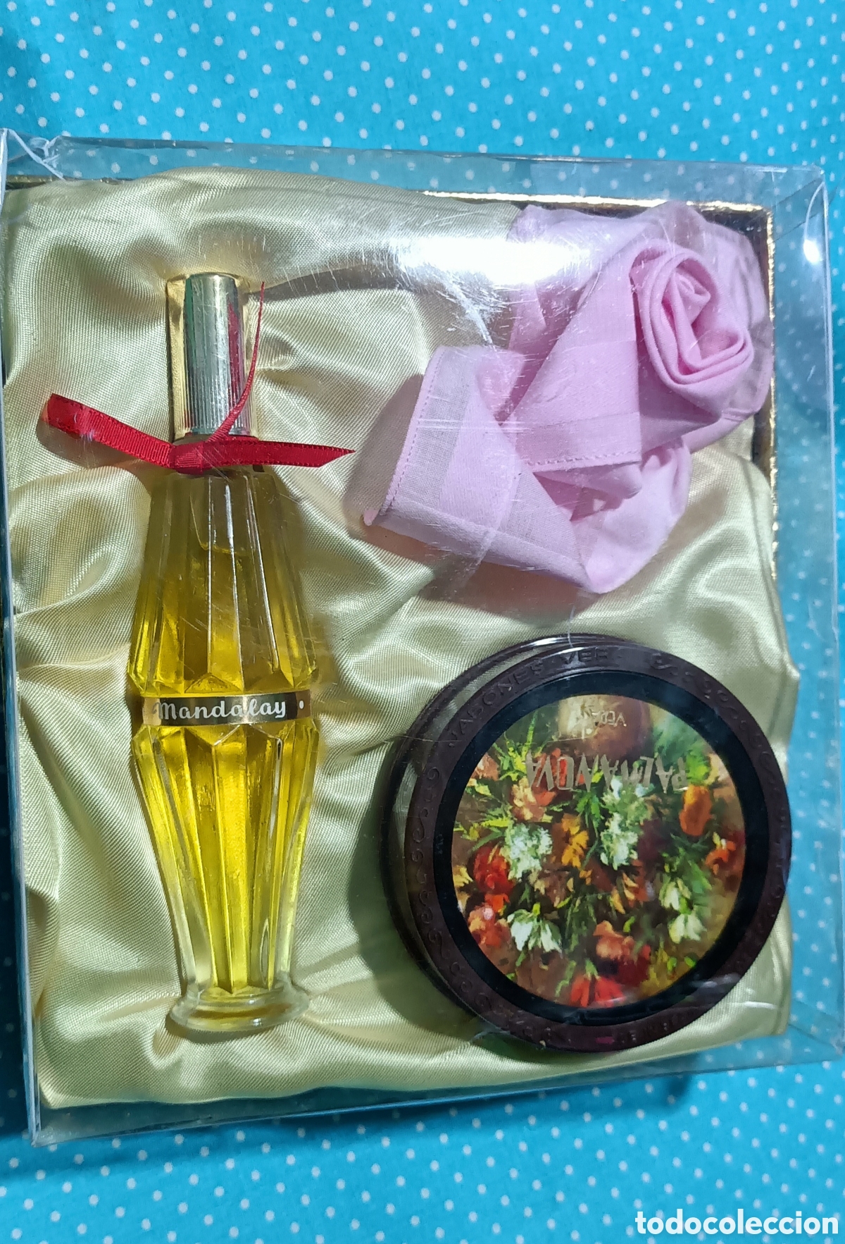 Miniaturas de perfumes antiguos: Estuche mandalay de vera - Foto 1