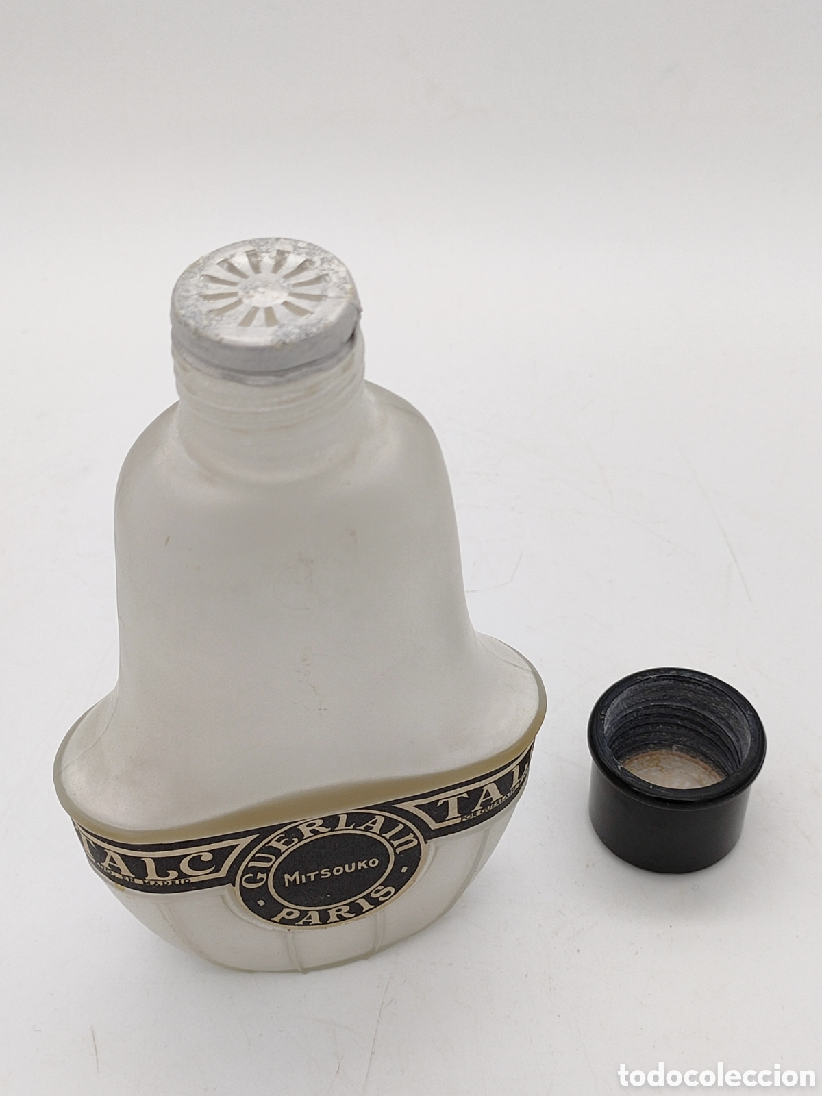 Miniaturas de perfumes antiguos: Guerlain Par&iacute;s botella de talco - Foto 3