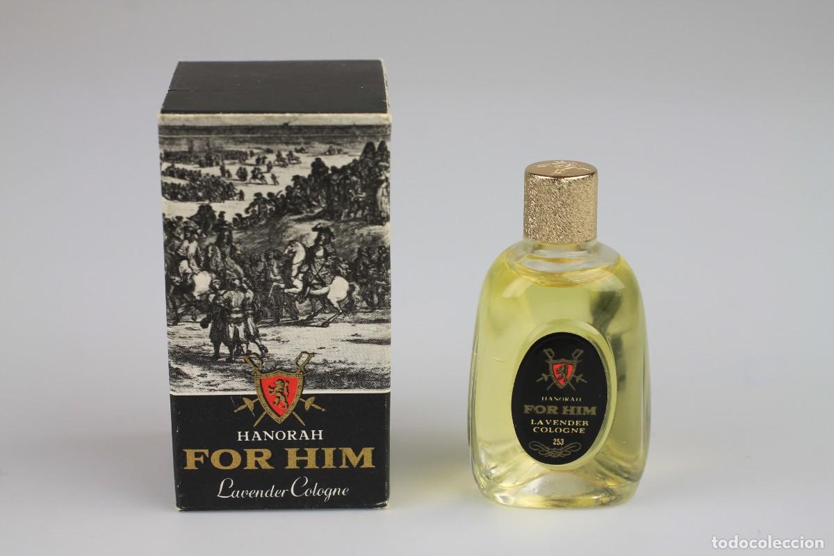 Miniaturas de perfumes antiguos: HANORAH FOR HIM LAVENDER COLOGNE 13 CC - Foto 1