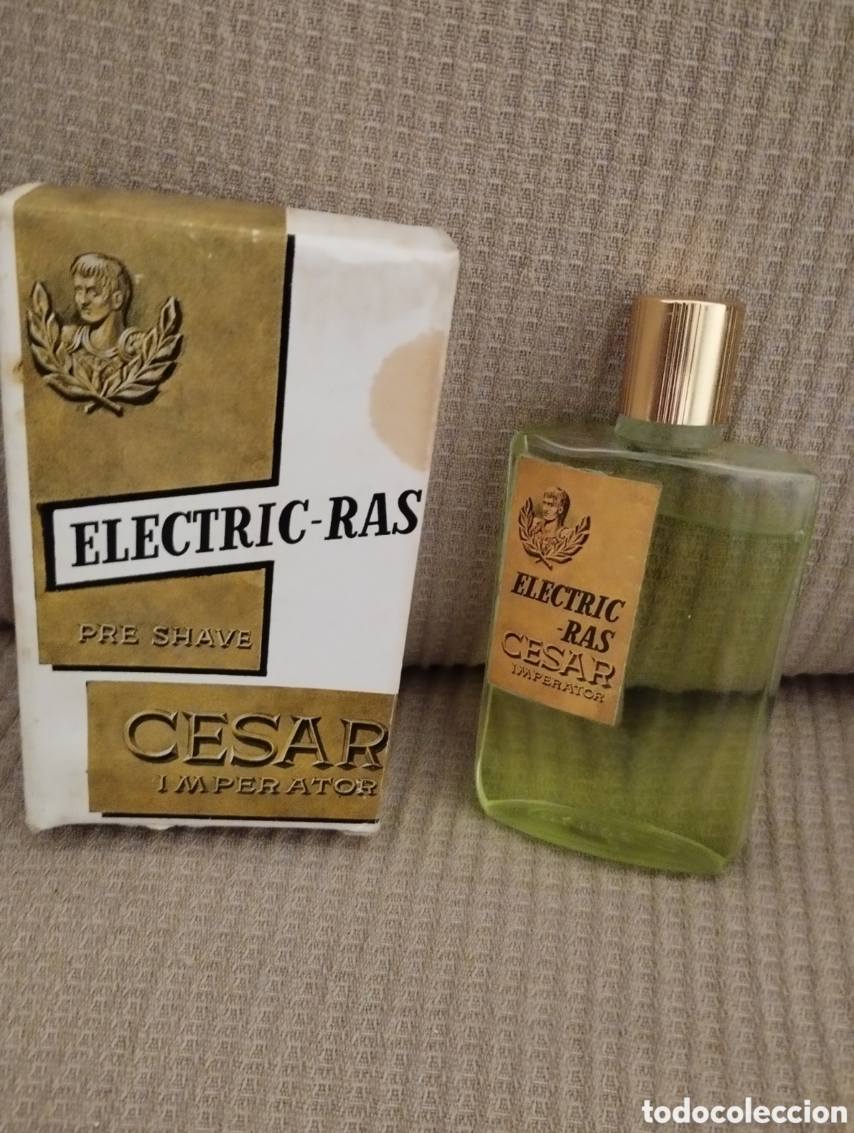 Miniaturas de perfumes antiguos: ELECTRIC-GRAS PRE SHAVE *C&Eacute;SAR IMPERATOR* - Foto 1