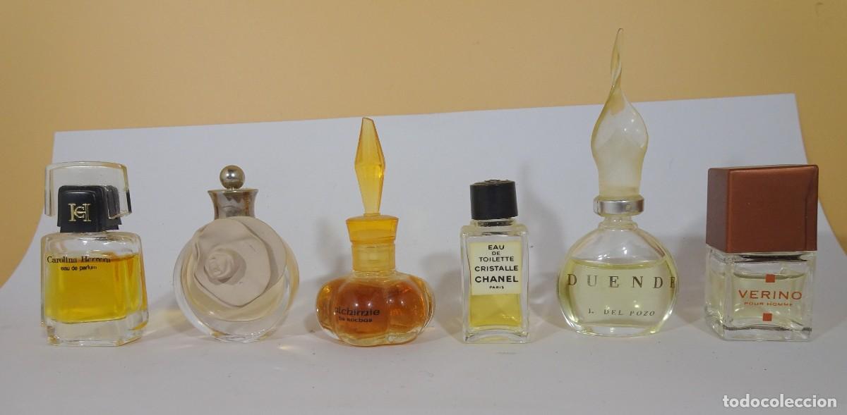 Miniaturas de perfumes antiguos: LOTE DE 6 FRASCOS MINIATURAS DE PERFUME VARIADOS, VER FOTOS