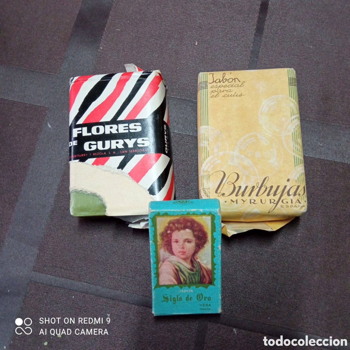 Miniature di profumi antiche: Jabon siglo de oro en perfecto estado