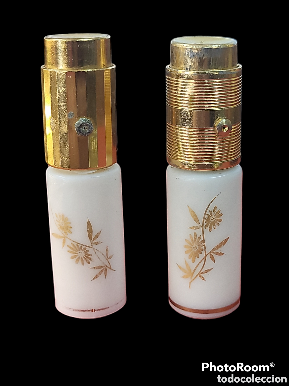 Miniaturas de perfumes antiguos: ANTIGUOS FRASCOS PERFUMEROS DE OPALINA MARCA LUXUS. - Foto 4