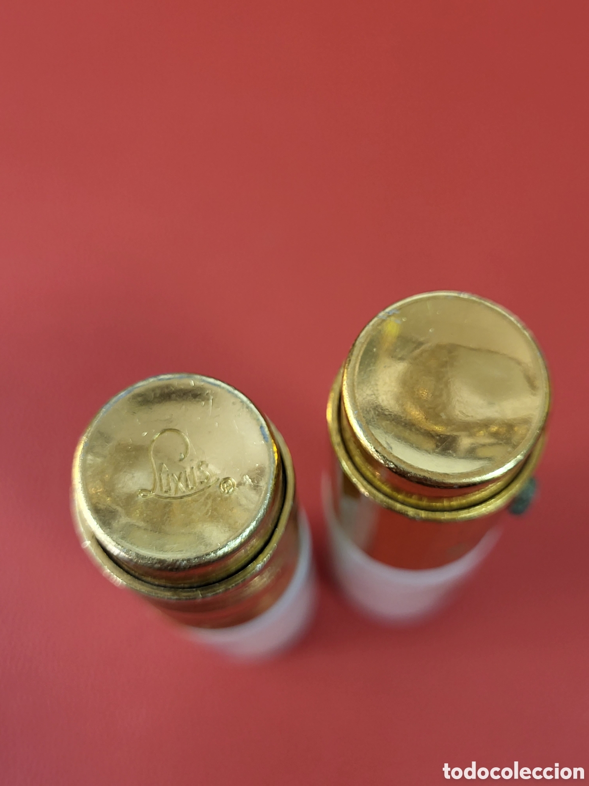 Miniaturas de perfumes antiguos: ANTIGUOS FRASCOS PERFUMEROS DE OPALINA MARCA LUXUS. - Foto 5