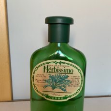 Miniaturas de perfumes antiguos: FRASCO COLONIA. VACÍO. HERBISSIMO. DE DANA. CEDRO. 330 ML