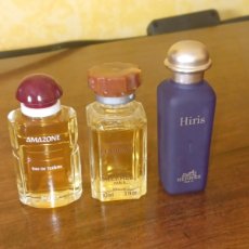Miniaturas de perfumes antiguos: HERMES LOTE DE 3 MINIATURAS. Lote 401587624