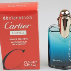 Miniaturas de perfumes antiguos: CARTIER DÉCLARATION ESSENCE EDT 12,5 ML. Lote 401900004