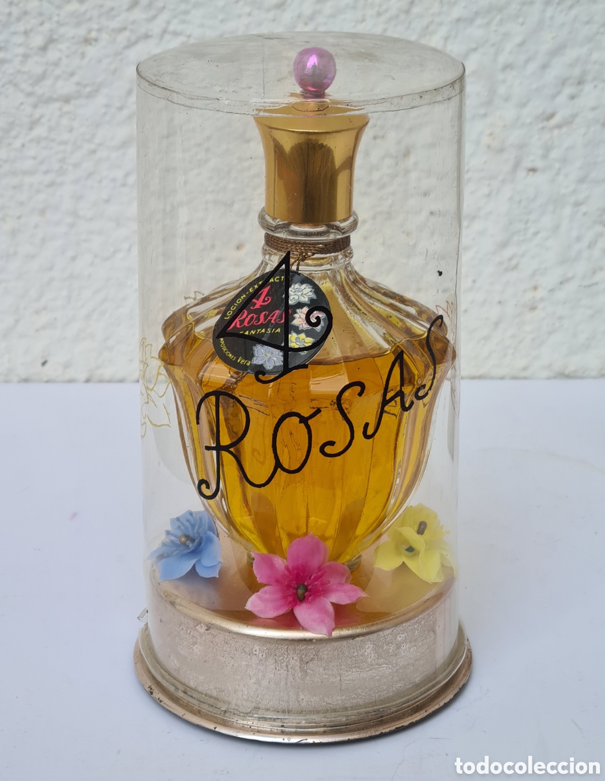 &Eacute;chantillons de parfums anciens: Perfume 4 Rosas Fantas&iacute;a Composiciones Vera - Frasco Precintado Expositor Perfumer&iacute;a Loci&oacute;n Extracto