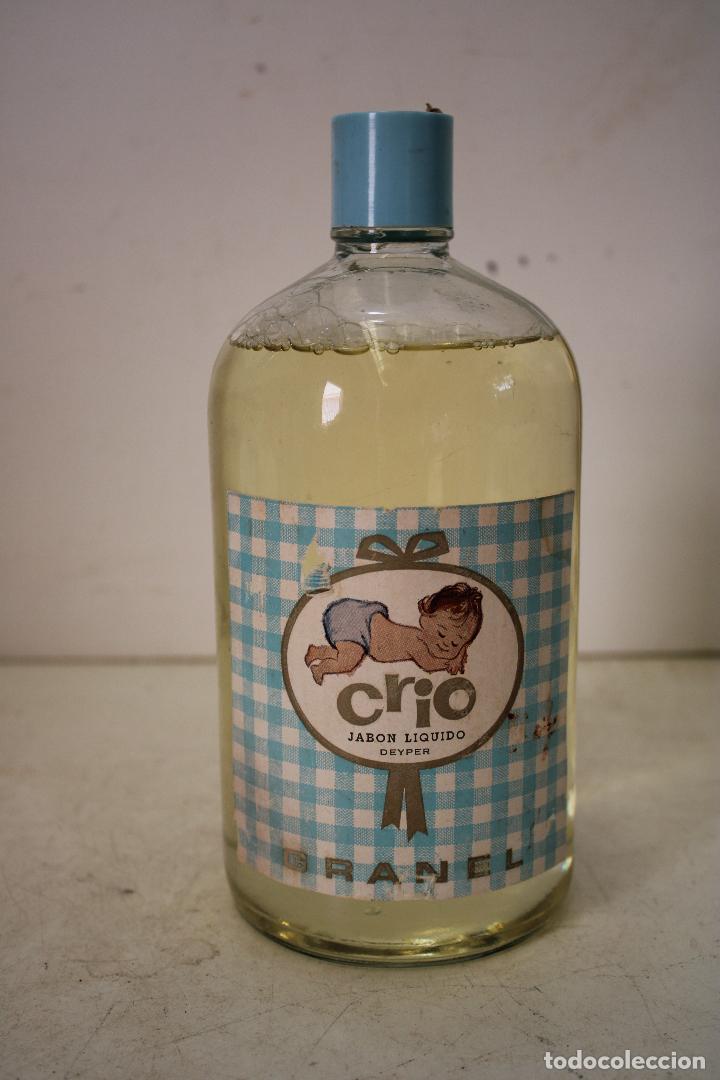 Miniaturas de perfumes antigos: antigua botella de crio jab&oacute;n liquido deyper