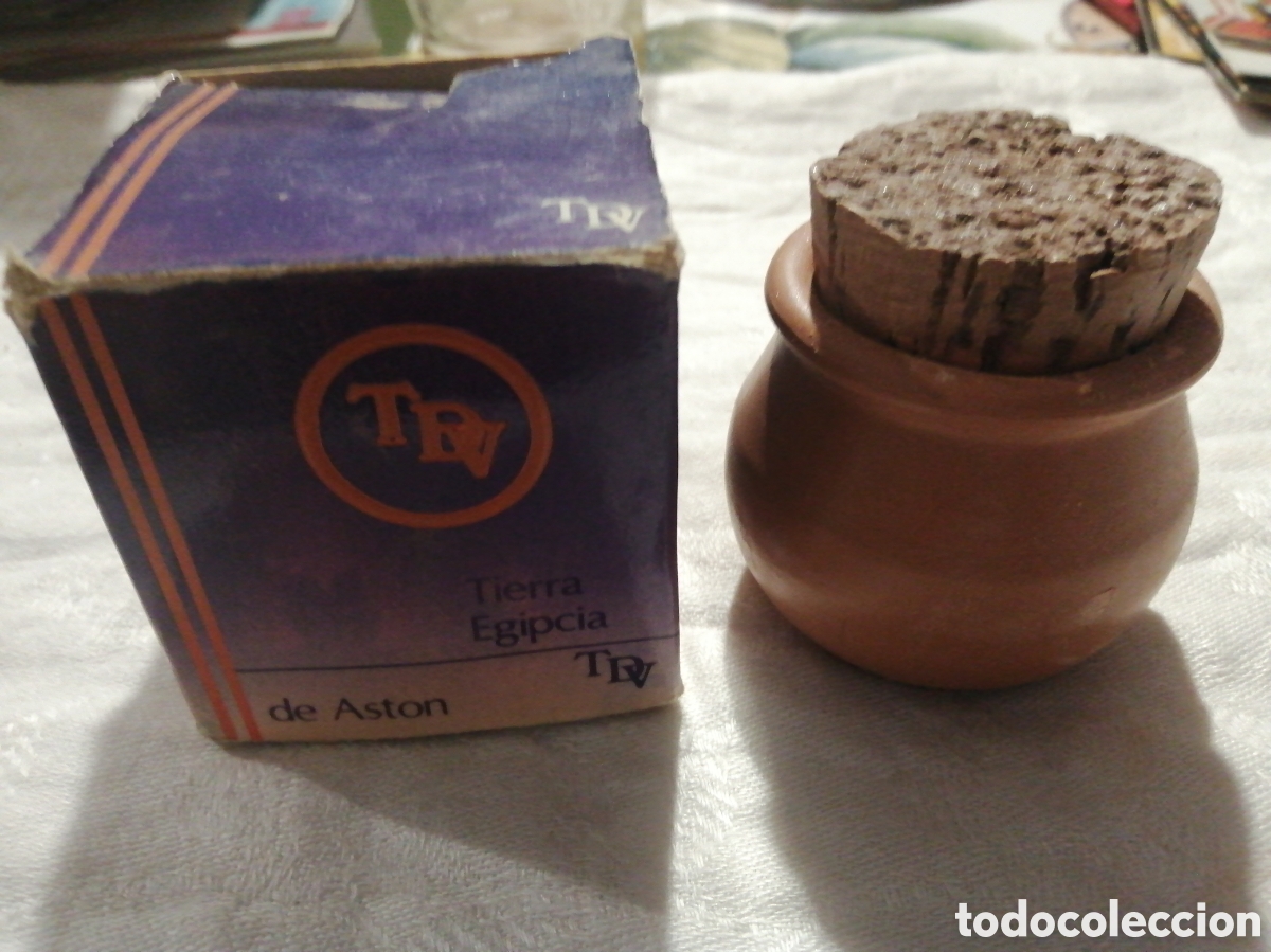 Miniaturas de perfumes antigos: TIERRA EGIPCIA PARA MAQUILLAR,A&Ntilde;OS 80-90, ASTON