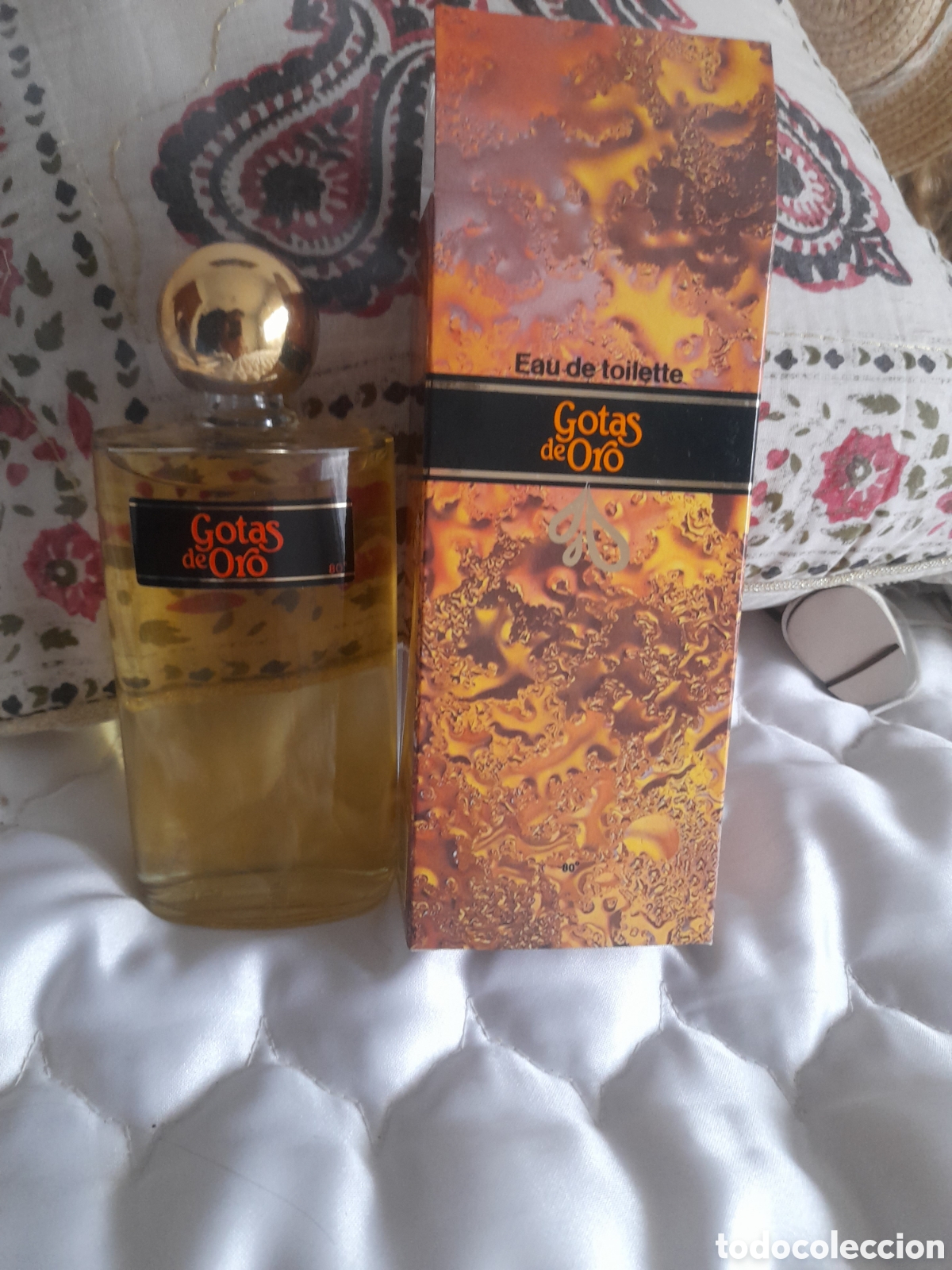 Miniatures of antique perfumes: EAU DE TOILETTE GOTAS DE ORO, de 200 mm
