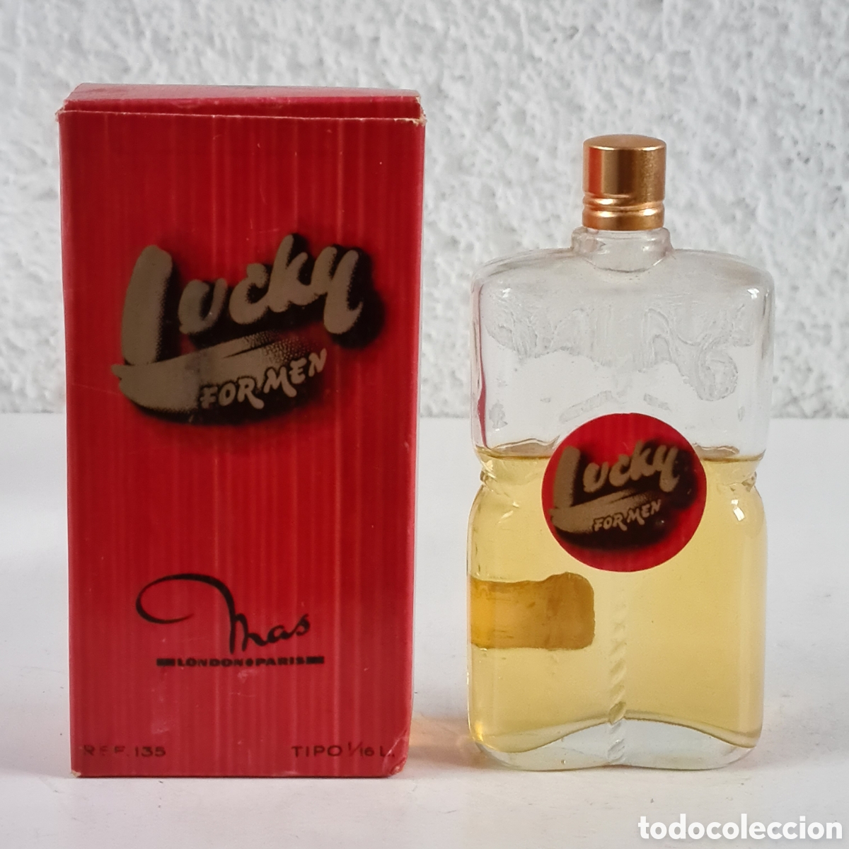 Miniatures of antique perfumes: Agua de Colonia Lucky for Men London Paris - Elaborado por Mas SA Madrid - Perfume Perfumer&iacute;a