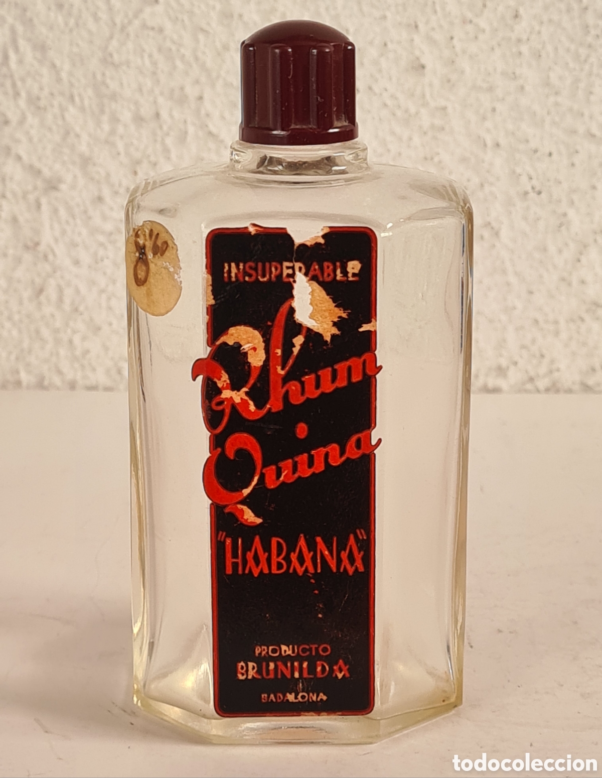 Miniaturas de perfumes antiguos: Antiguo Frasco Perfume Insuperable Rhum Quina Habana Producto Brunilda Badalona - Perfumer&iacute;a Colonia