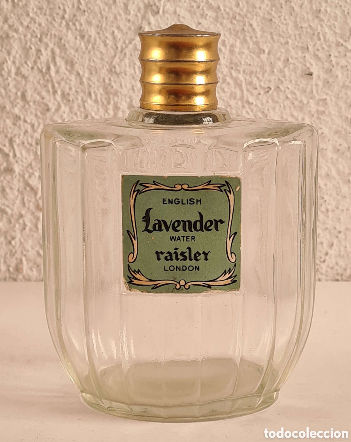 Miniaturas de perfumes antiguos: Antiguo Frasco vac&iacute;o Perfume English Lavender Water Raisler London - Decoraci&oacute;n Perfumer&iacute;a
