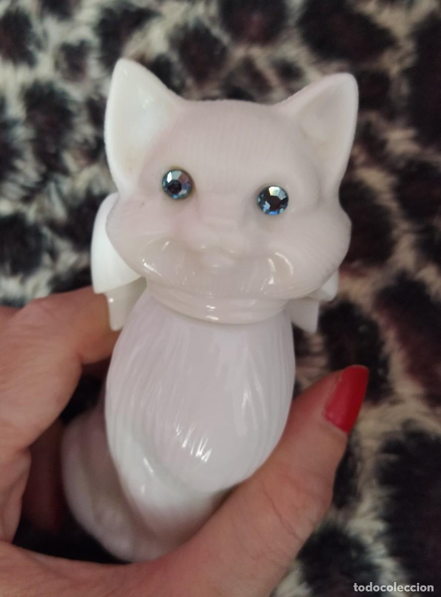 Miniaturas de perfumes antiguos: Figura perfume gata avon - Foto 9