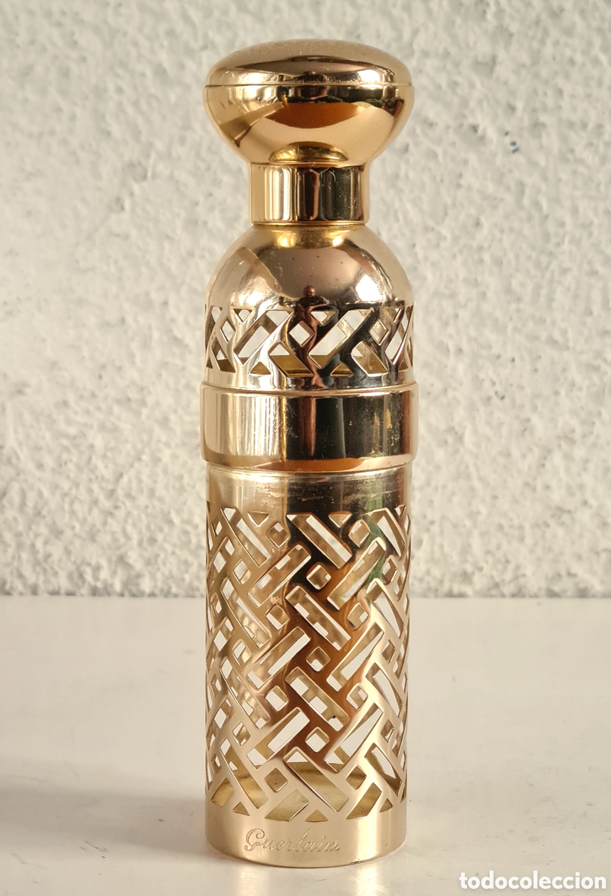 Miniatures of antique perfumes: Funda dorada para Vaporizador Spray Perfume Chamade Guerlain Paris 1982 Eau de Toilette - Perfumer&iacute;a