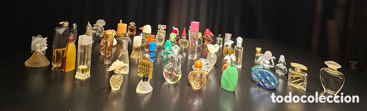 Miniaturas de perfumes antiguos: Vitrina con mini perfumes - Foto 5
