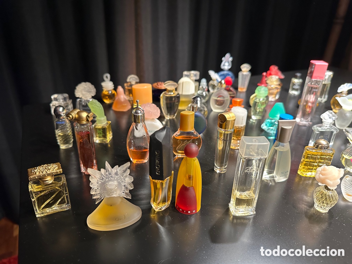 Miniaturas de perfumes antiguos: Vitrina con mini perfumes - Foto 8