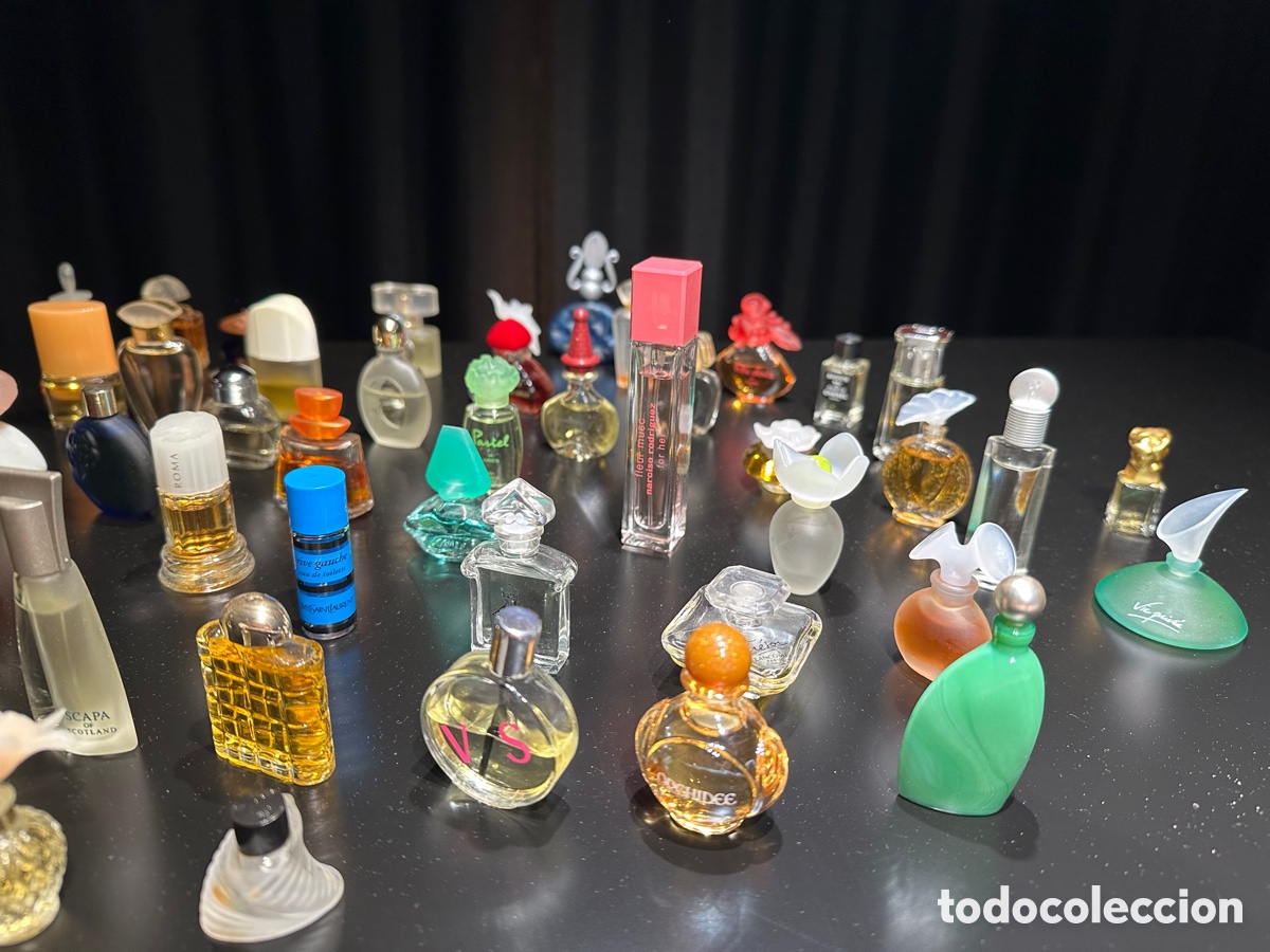 Miniaturas de perfumes antiguos: Vitrina con mini perfumes - Foto 9