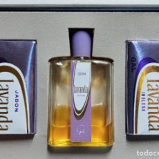 Miniaturas de perfumes antiguos: PACK LAVANDA INGLESA. PERFUMERÍA GAL. EN SU CAJA SIN USO