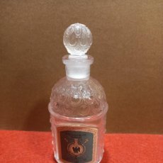 Miniaturas de perfumes antiguos: GUERLAIN EAU DE COLOGNE IMPÉRIALE PARIS FRASCO VACIO ORIGINAL EN CRISTAL ALTURA 12,5 CMS (G)
