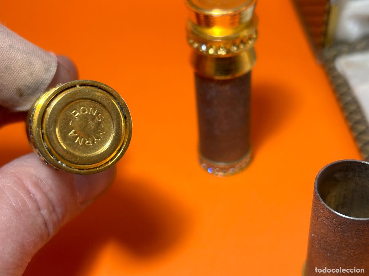 Miniaturas de perfumes antiguos: ESTUCHE MYRNA PONS POLVERA COLONIA Y COMPLEMENTOS - Foto 9