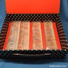 Miniaturas de perfumes antiguos: CAJA CON ESENCIAS DE PERFUMES