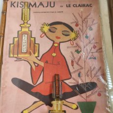 Miniaturas de perfumes antiguos: LA CLAIRAC, ANTIGUO PERFUME ART DECÓ KISMAJU