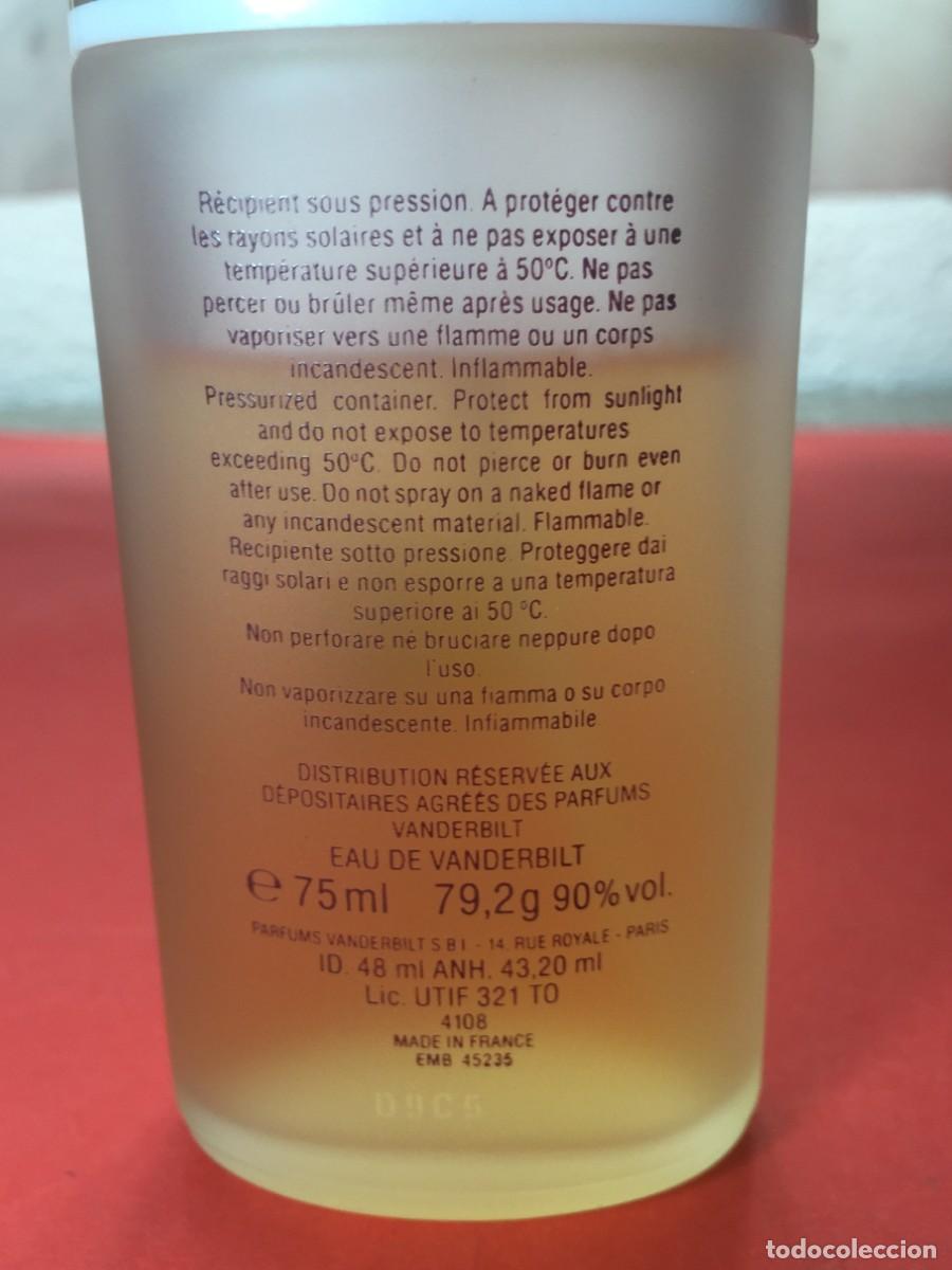 Miniaturas de perfumes antiguos: EAU DE VANDERBILT 75 ML ATOMISEUR GLORIA VANDERBILT - Foto 3