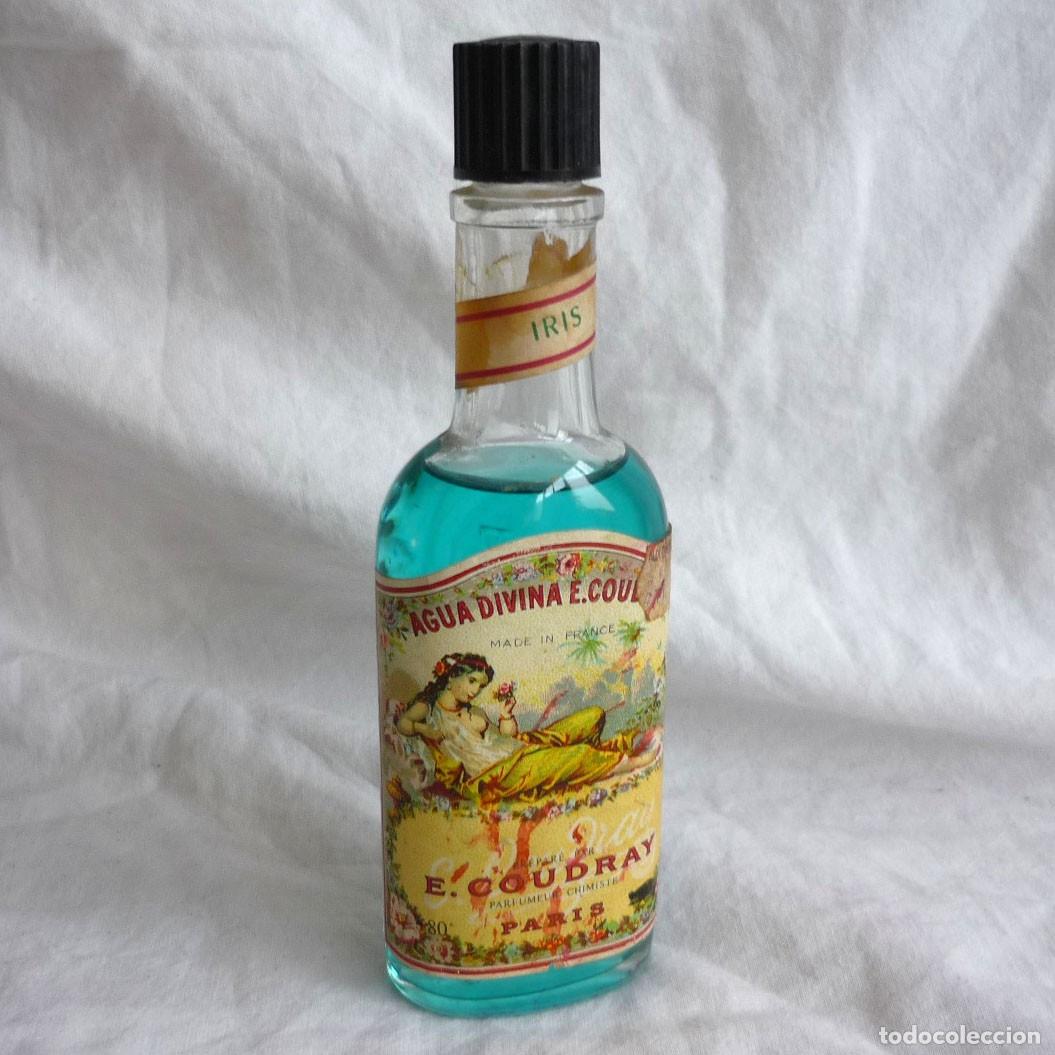 Miniaturas de perfumes antiguos: Frasco de perfume Agua divina E. Coudray - Foto 1