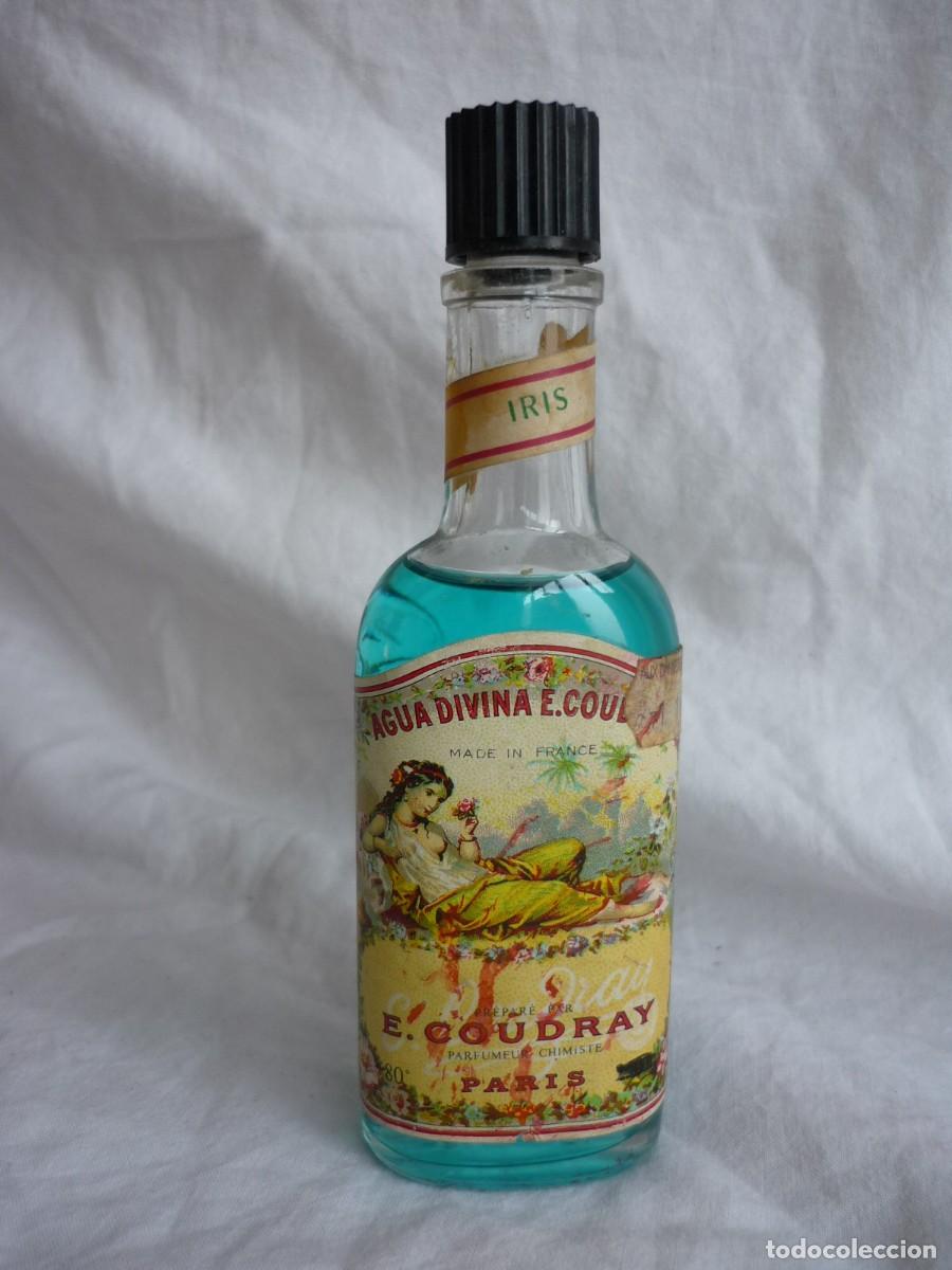 Miniaturas de perfumes antiguos: Frasco de perfume Agua divina E. Coudray - Foto 3