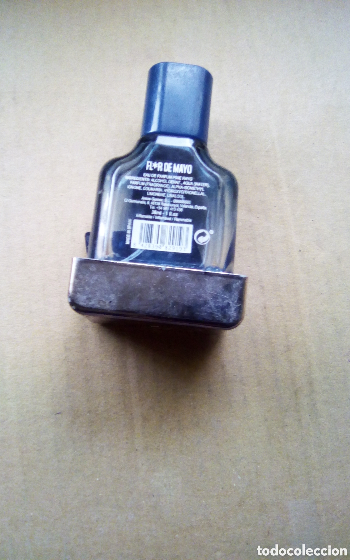 Miniaturas de perfumes antiguos: Flor de mayo. Eau de parfum pixie rayo. De 30 ml., frasco vac&iacute;o. - Foto 2