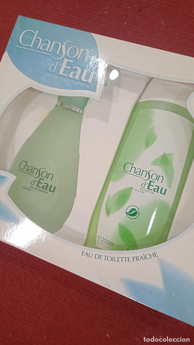 Miniaturas de perfumes antiguos: ESTUCHE COLONIA CHANSON EAU - Foto 2