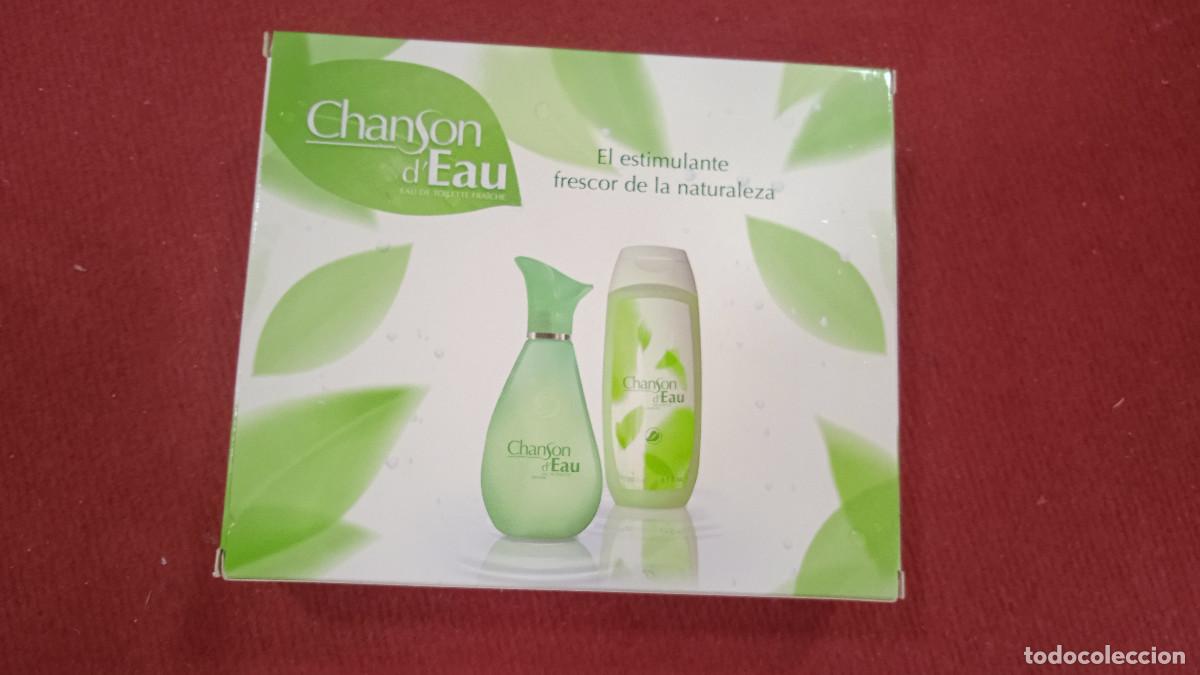Miniaturas de perfumes antiguos: ESTUCHE COLONIA CHANSON EAU - Foto 1