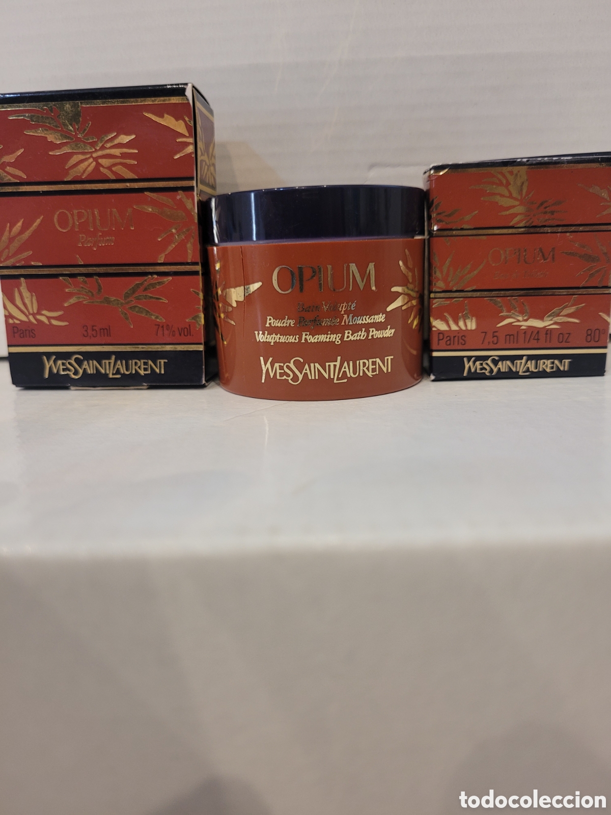 Miniaturas de perfumes antigos: YSL Opium vintage parfum