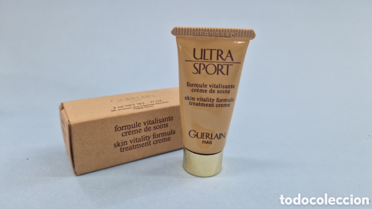 Miniaturas de perfumes antiguos: Ultra sport Guerlain Par&iacute;s, crema