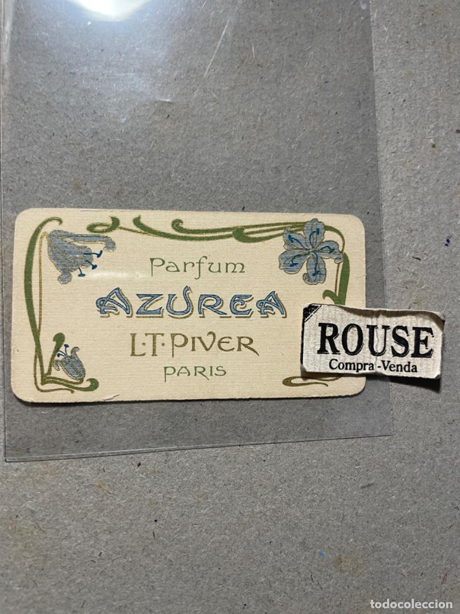 Miniaturen von alten Parf&uuml;men: PERFUMES - ANTIGUA TARJETA PERFUMADA / CALENDARIO 1904 - PERFUM AZUREA L.T.PIVER PARIS