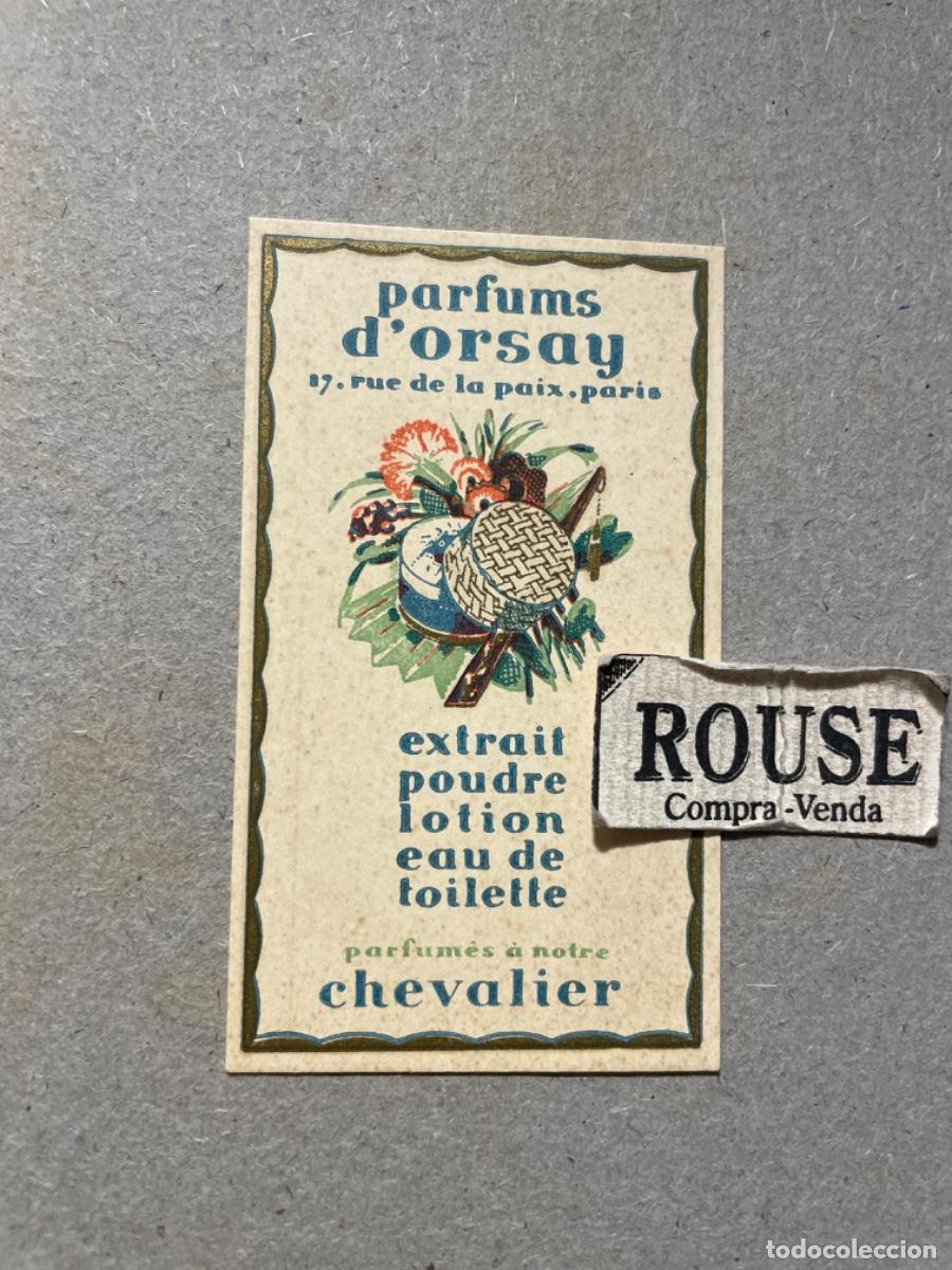 Miniaturen von alten Parf&uuml;men: PERFUMES - ANTIGUA TARJETA PERFUMADA - PARFUMS D'ORSAY PARIS EXTRAIT PODRE LOTION EAU DE TOILETTE PA