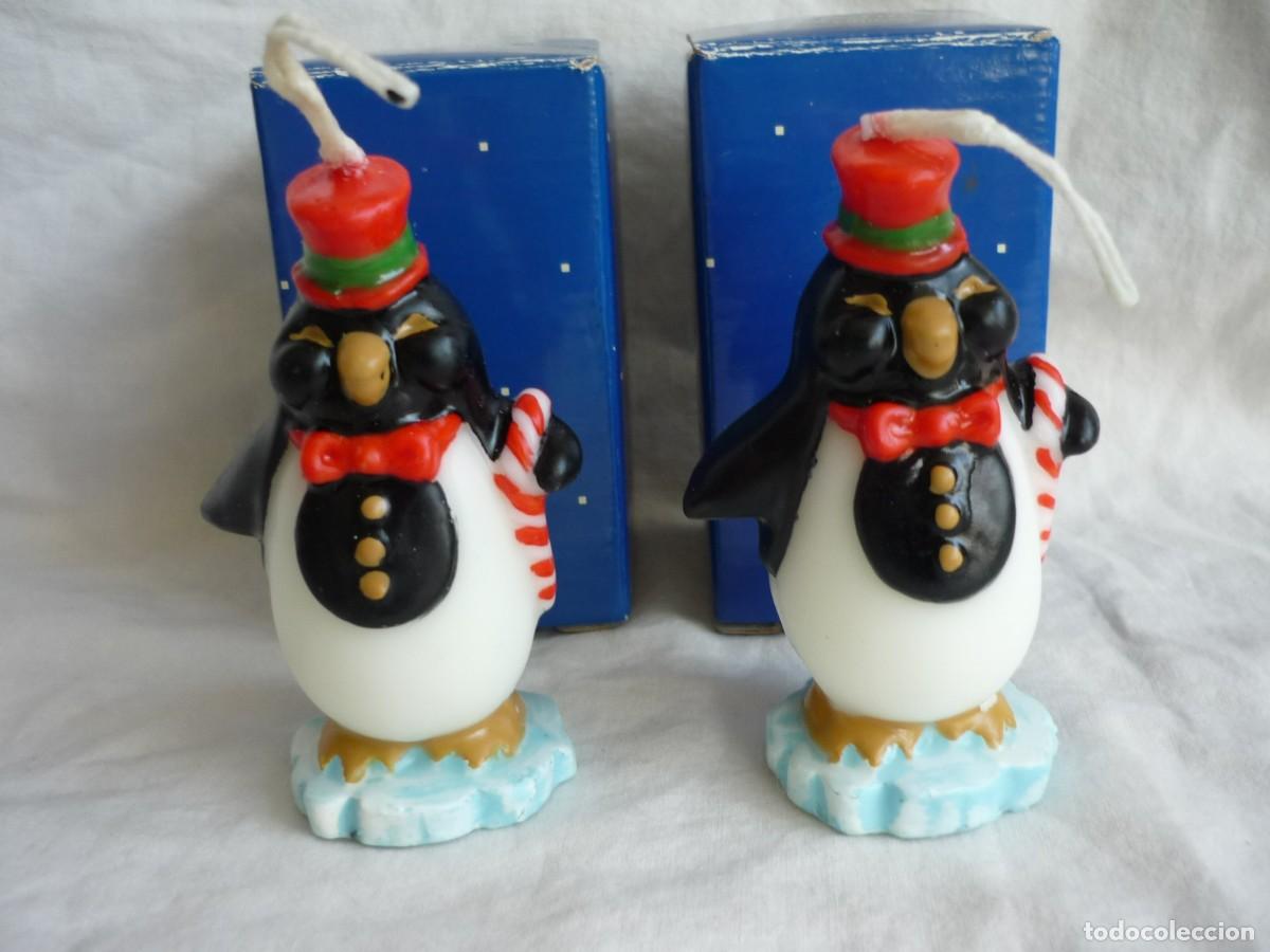 Miniaturas de perfumes antiguos: 2 velas en forma de ping&uuml;ino de AVON - Foto 3