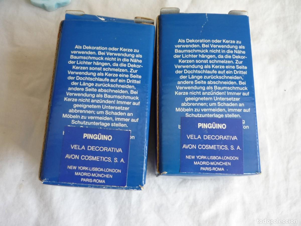 Miniaturas de perfumes antiguos: 2 velas en forma de ping&uuml;ino de AVON - Foto 8