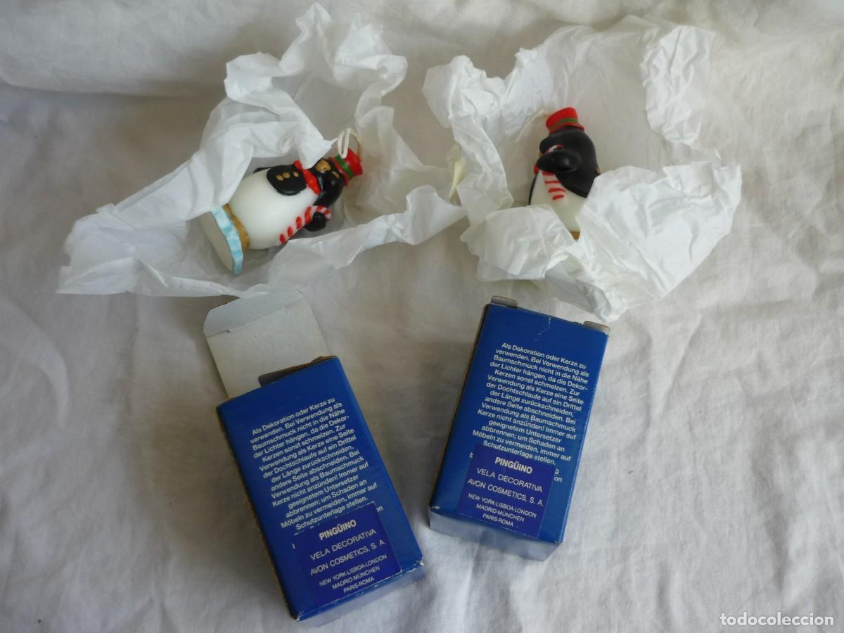 Miniaturas de perfumes antiguos: 2 velas en forma de ping&uuml;ino de AVON - Foto 9