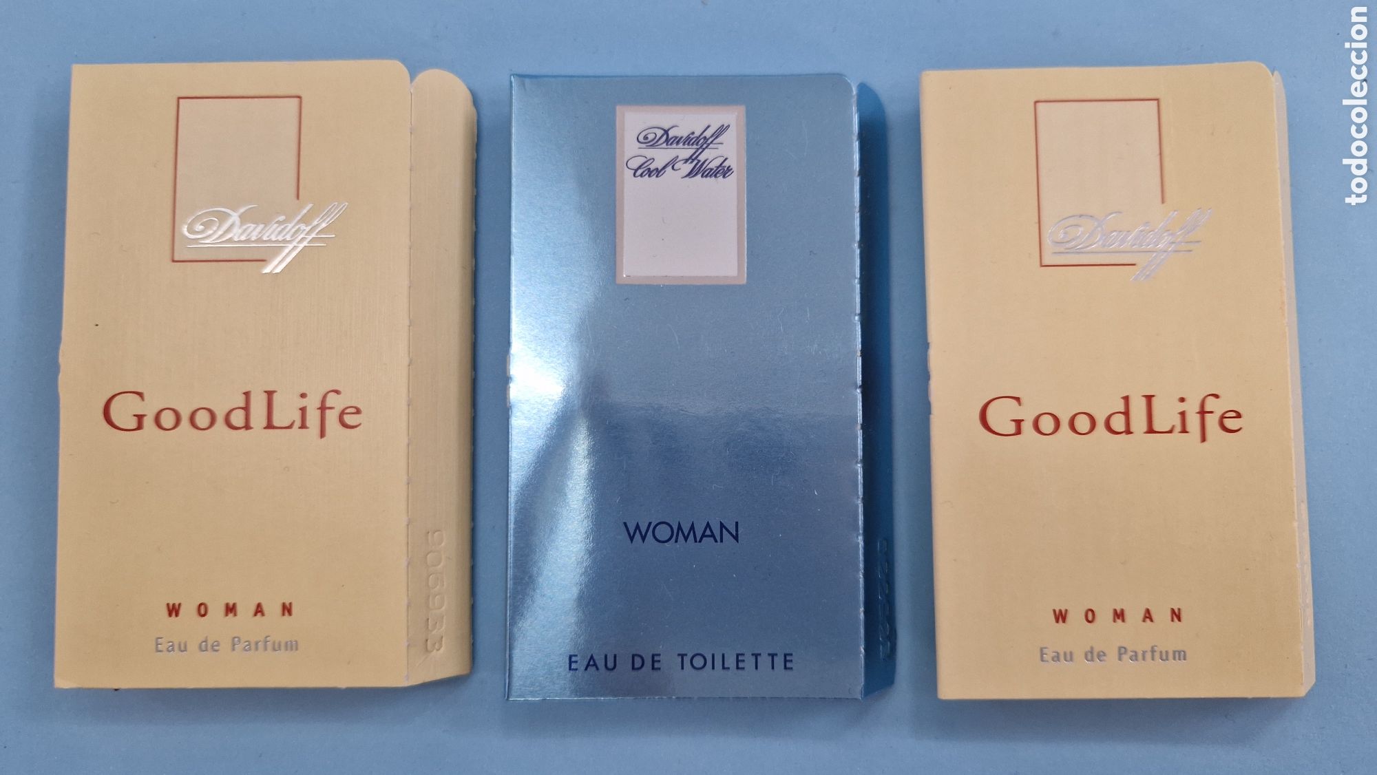 Miniatures of antique perfumes: Davidoff Cool Water - Good Life ,lote 3 muestras