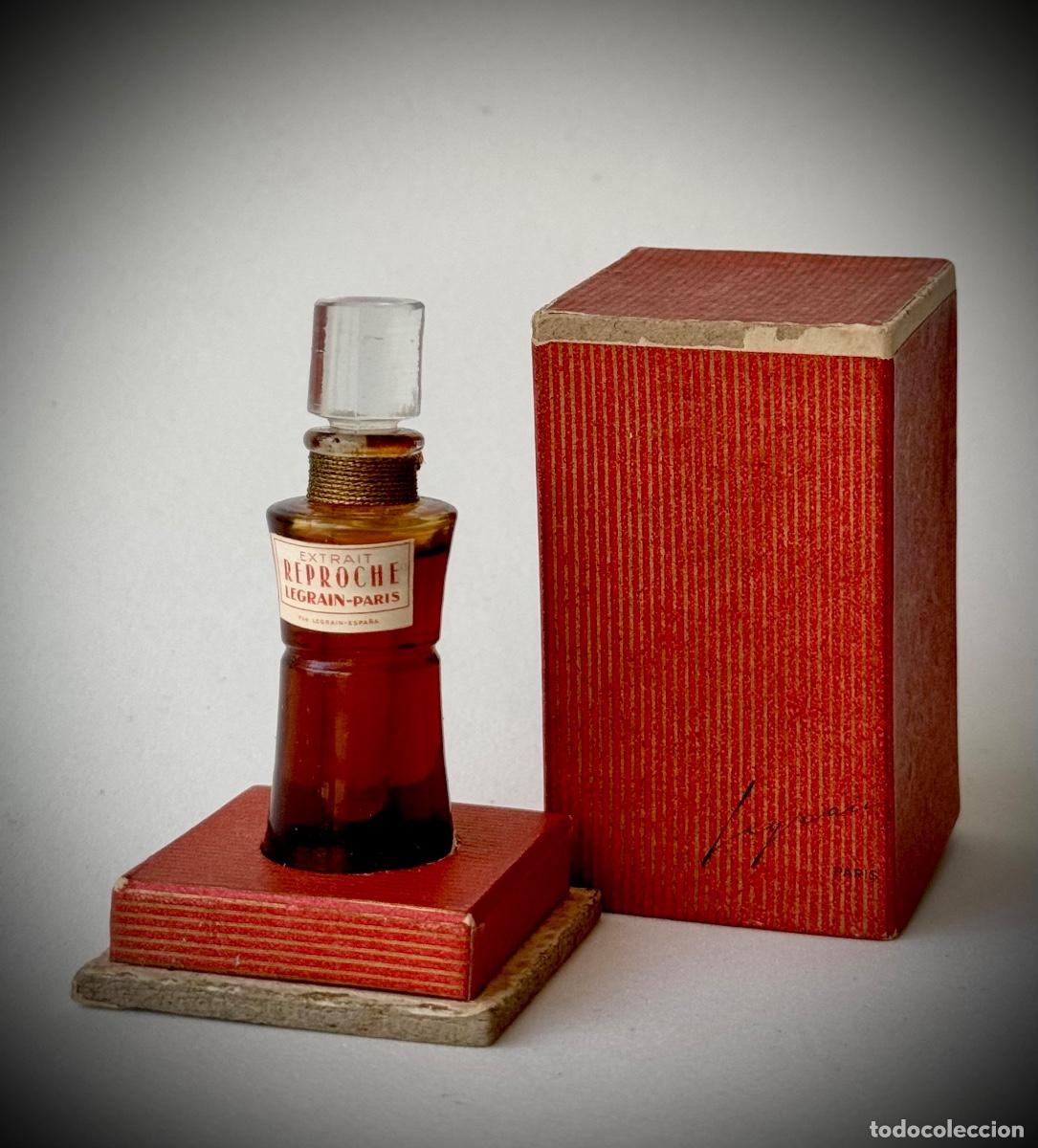 Miniaturas de perfumes antiguos: REPROCHE. LEGRAIN. EXTRAIT DE PERFUME. - Foto 1